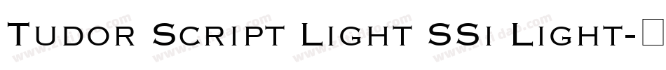 Tudor Script Light SSi Light字体转换